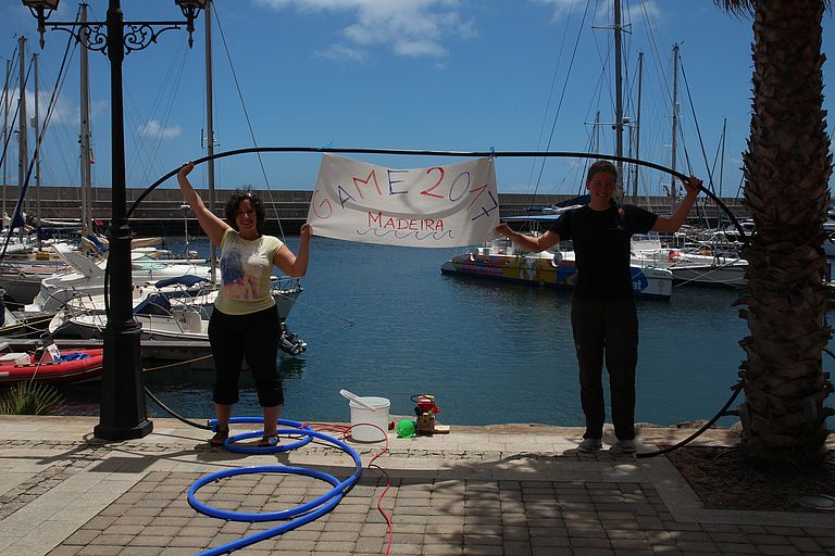 Anderes Ambiente, gleiche Fragestellung: Das diesjährige GAME-Team auf der portugiesischen Insel Madeira besteht aus Katrin Schertenleib und Joana Coelho Roma. Foto: GAME-Team Madeira.