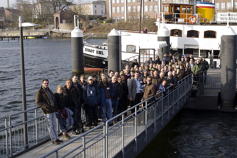 Eine Fahrt mit der "Stadt Kiel" gehörte zum Begleitprogramm des TSK 14-Symposiums.  Foto: J. Steffen, GEOMAR