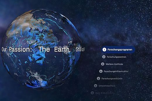 The new website for the Helmholtz Research Field (FB) Earth and Environment.