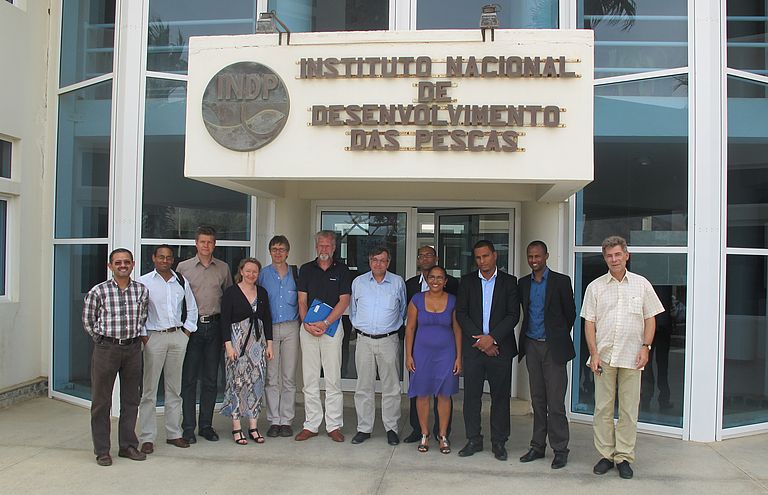 Die deutsch-kapverdische Delegation am INDP in Mindelo. Foto: INDP