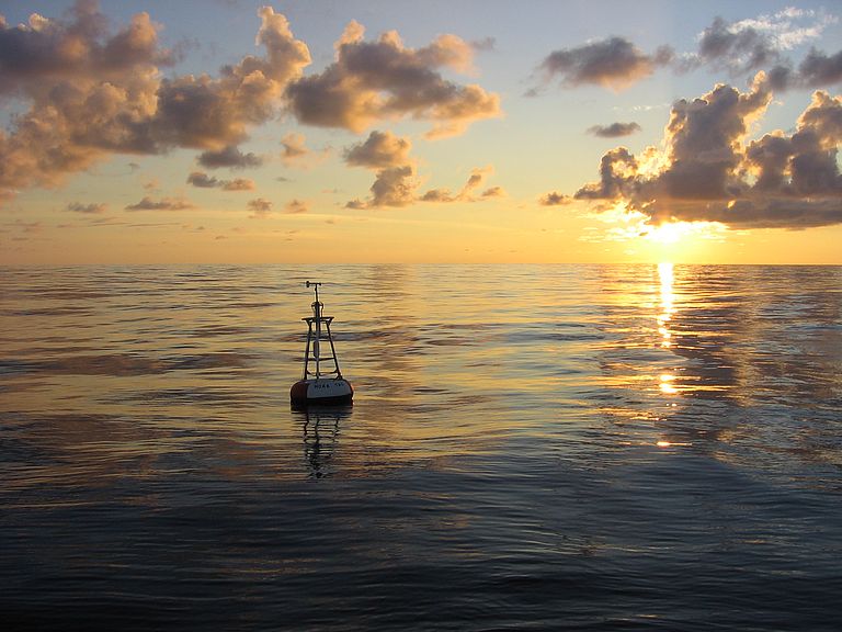 Messboje im tropischen Pazifik. Foto: NOAA/PMEL.