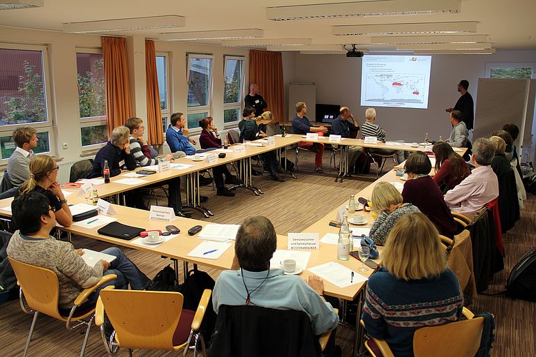 Der simulierte „Globale Krisenstab“ befasst sich mit Vorschlägen zur aktiven Bekämpfung des Klimawandels. Foto: J. Dengg, GEOMAR