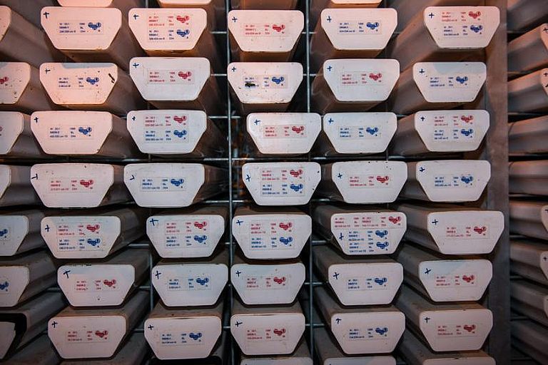 Im Kernlager des GEOMAR lagern insgesamt über elf Kilometer Sedimente. Foto: Jürgen Exner.