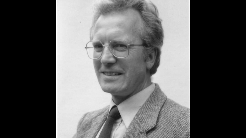  Black and white photograph of a middle-aged man