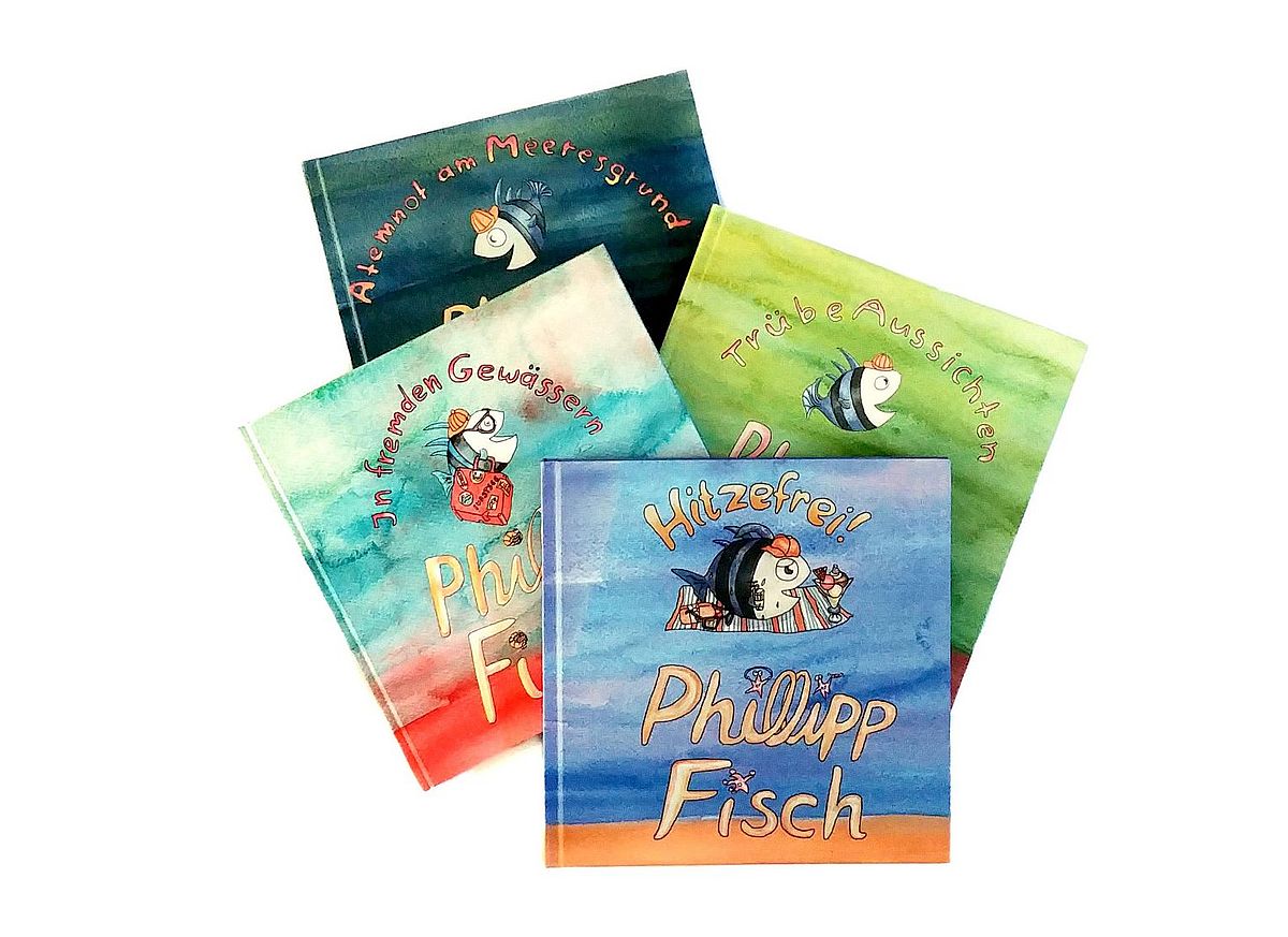 Die Abenteuer von Phillipp Fisch, eine Bilderbuchreihe für Kinder und Eltern