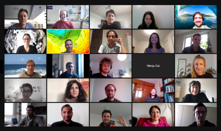 Screenshot mit einigen Teilnehmer*innen des Meetings.