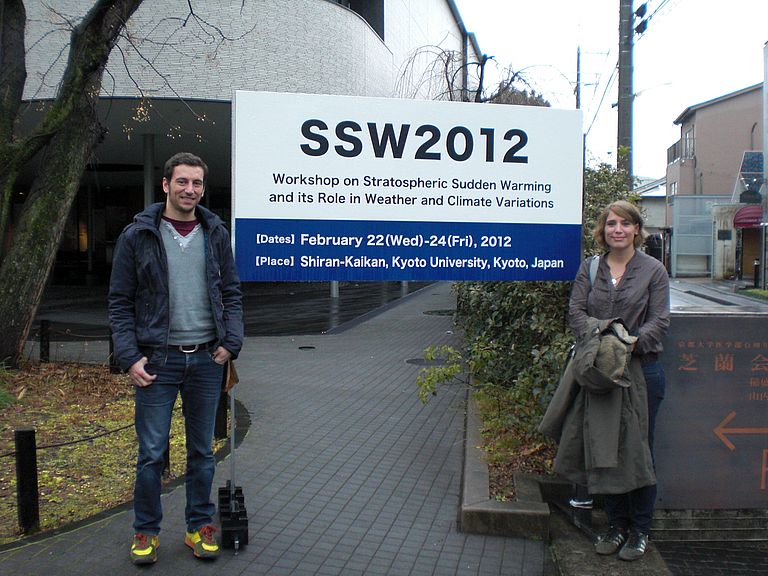Severin Bancalá und Dr. Kirstin Krüger vom GEOMAR präsentieren ihre Ergebnisse auf dem internationalen SSW-Workshop im japanischen Kyoto. Foto: GEOMAR