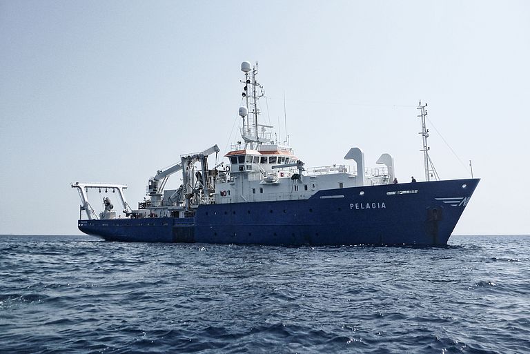 The Dutch research vessel PELAGIA. Photo: Froukje van der Zwan