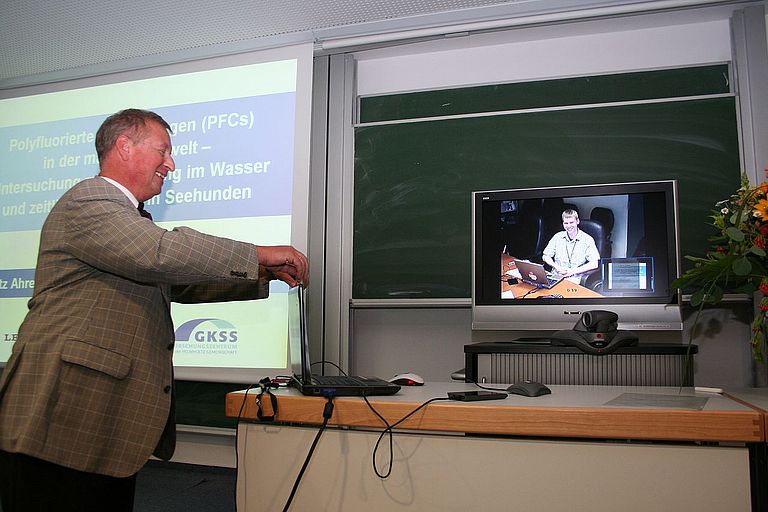 Dr. Lutz Ahrens war per Videokonferenz aus Toronto zugeschaltet. Foto: A. Villwock, IFM-GEOMAR.