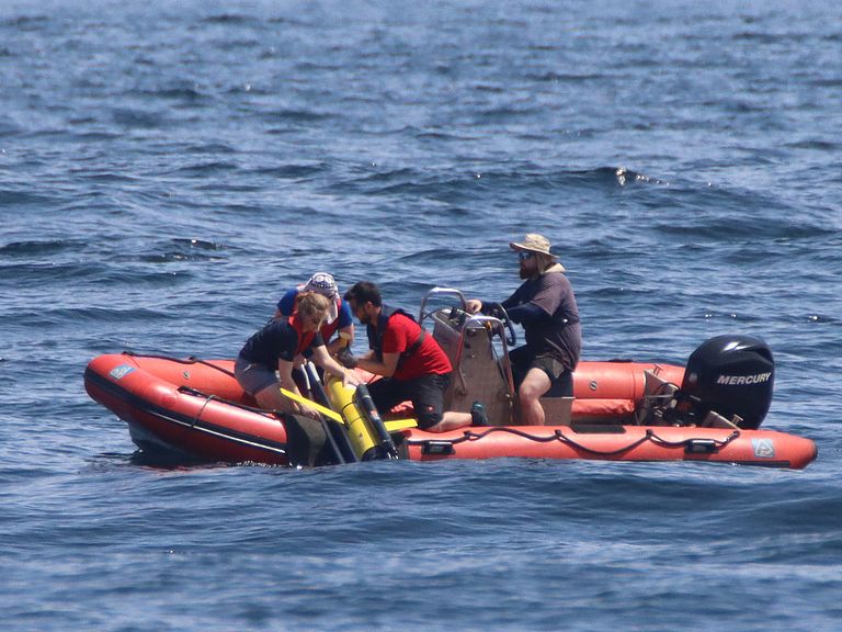 Deployment of a glider 