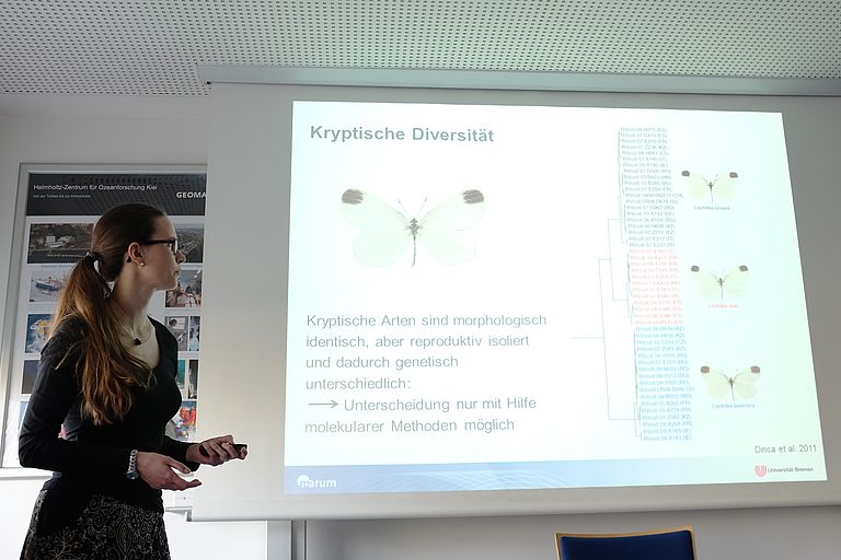 Dr. Agnes Weiner erhielt den Annette-Barthelt-Preis für ihre Doktorarbeit über kryptische Diversität bei planktischen Foraminiferen. Foto: J. Steffen, GEOMAR