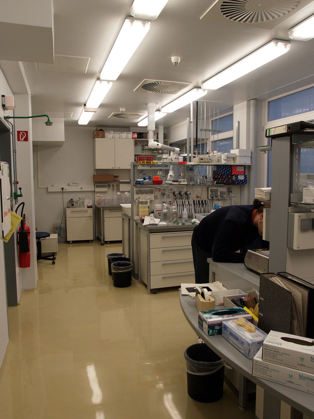 Blick in das Molekularbiologische Labor des GEOMAR.