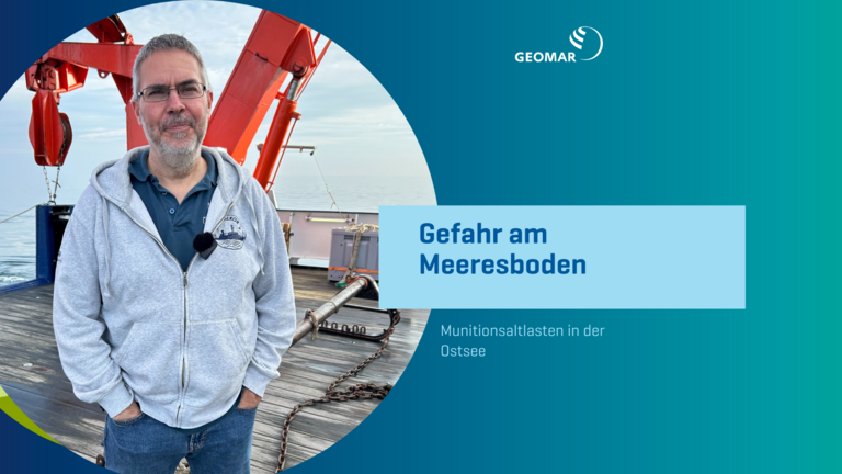 Prof. Jens Greinert an Bord der ALKOR