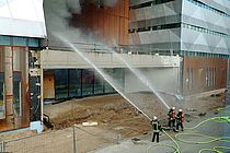Fire department extinguishes fire