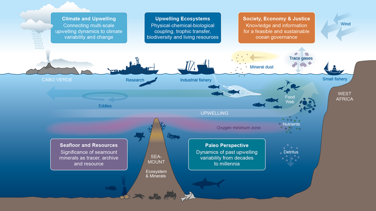 processes and research topics of the IRF "Atlantic Ocean Upwelling